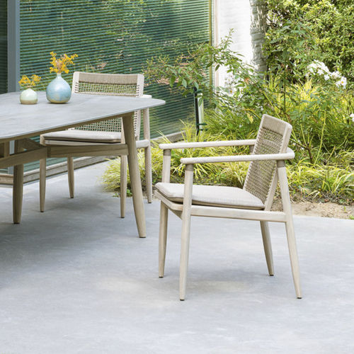 Sedia da pranzo contemporanea - DAVID  - VINCENT SHEPPARD - da giardino / in polipropilene / con supporto in teak