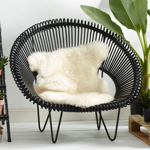 Poltrona contemporanea - CRUZ COCOON - VINCENT SHEPPARD - in tessuto / in rattan / con cuscino rimovibile