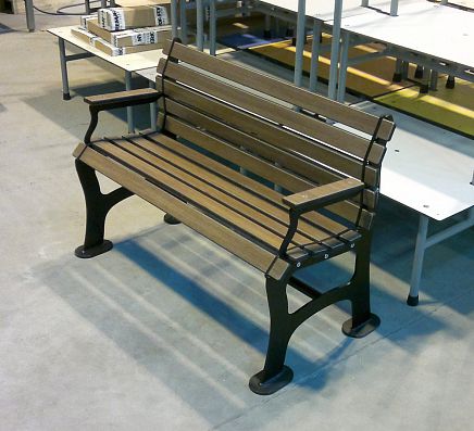 Panca per spogliatoio contemporanea - SBB150.1 - Foreman Fitness Europe GmbH - in legno / in acciaio / con schienale