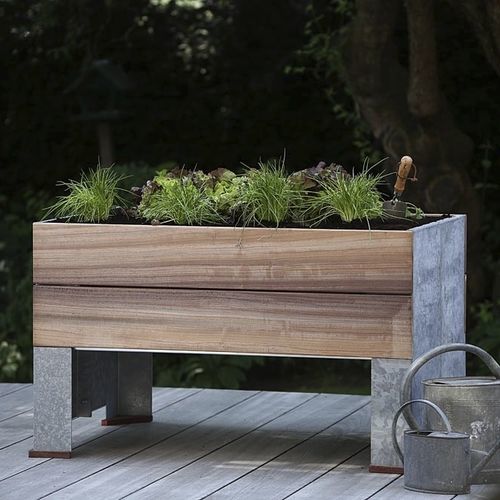 Fioriera per orto in legno - CULT  - TRADEWINDS atelier - in acciaio galvanizzato / da esterno / per uso residenziale