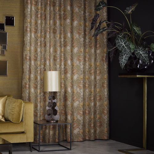 Tessuto da tappezzeria - CLEMENCE  - KOBE INTERIOR FABRICS - per tende / a fiori / in cotone