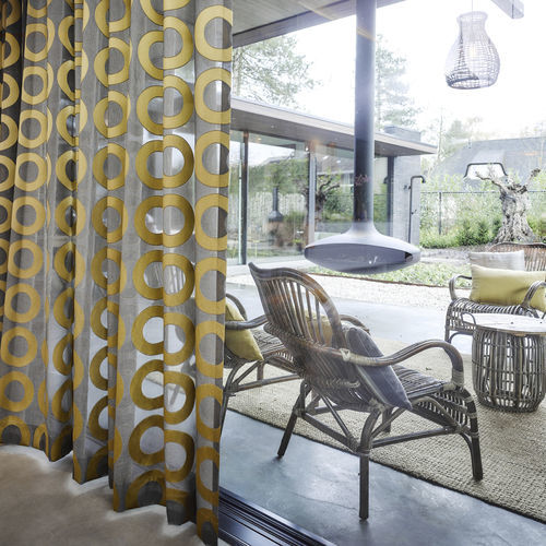 Tendina voile con motivi geometrici - ROSELLE   - KOBE INTERIOR FABRICS - in poliestere / Jacquard / traslucida