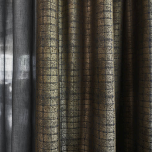 Tessuto per tende - MEMORIES FR   - KOBE INTERIOR FABRICS - con motivi geometrici / poliestere FR / lavabile