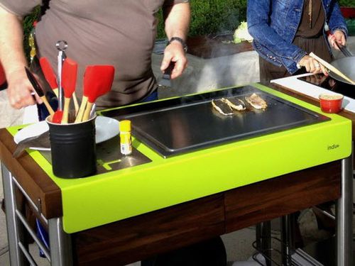 Piastra di cottura elettrica - 580 TEPPANYAKI - Indu+ - da giardino