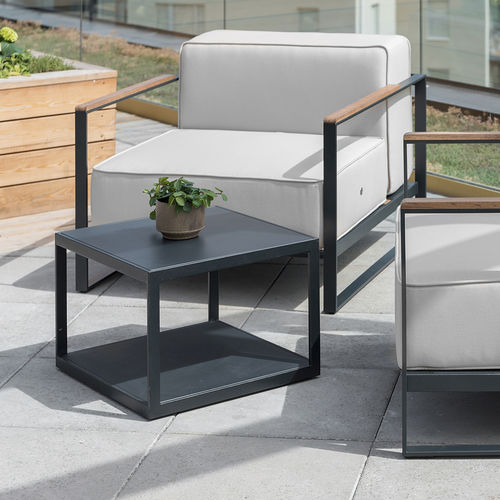 Poltrona da giardino - MOORE - Röshults - contemporanea / in Sunbrella® / in teak