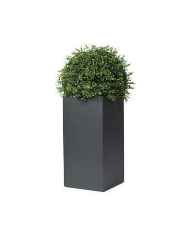 Vaso da giardino in alluminio - LINNÉ - Röshults - quadrato / per uso residenziale / contract
