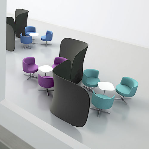 Paravento contemporaneo - BUTTERFLY BU-150 - Brunner GmbH - in tessuto / contract / per ufficio
