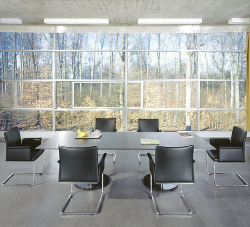 Sedia visitatore contemporanea - MILANO SOFT 5237/A - Brunner GmbH - da interno / in tessuto / in pelle