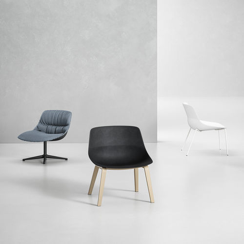 Poltrona contemporanea - CRONA LIGHT 6357 - Brunner GmbH - in tessuto / in acciaio / in legno