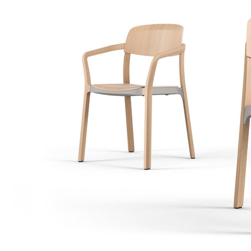 Sedia contemporanea - NATE 7602/A - Brunner GmbH - da interno / in faggio / in rovere