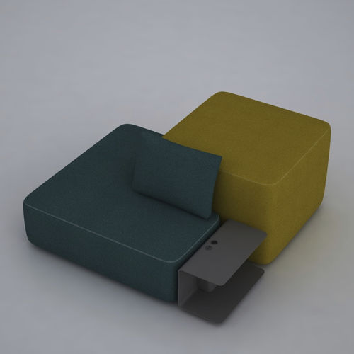 Ottomana contemporanea - PADS 1400-0110 - Brunner GmbH - in tessuto / modulare / da interno
