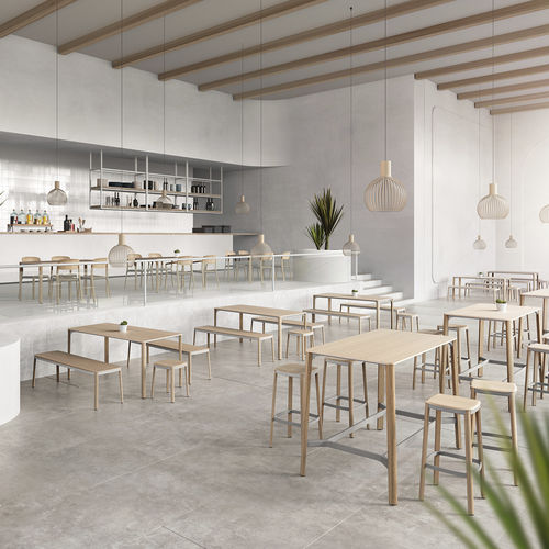 Tavolo alto contemporaneo - NATE 7673 - Brunner GmbH - in rovere / in legno massiccio / in faggio