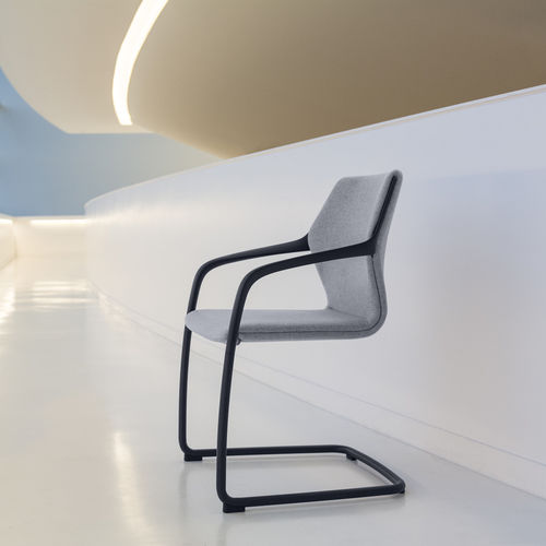 Sedia da conferenza contemporanea - RAY 9206/A - Brunner GmbH - da interno / in tessuto / in ghisa di alluminio