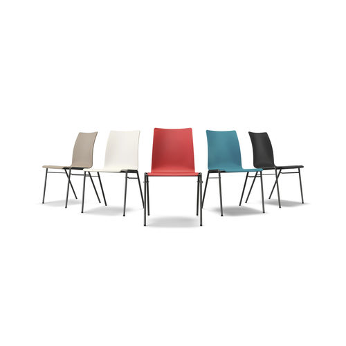 Sedia visitatore contemporanea - FOX 1015 - Brunner GmbH - da interno / in metallo / in plastica