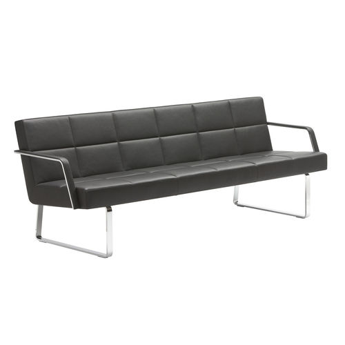 Divanetto imbottito modulare - GRATO 5462 - Brunner GmbH - contemporaneo / in tessuto / in pelle