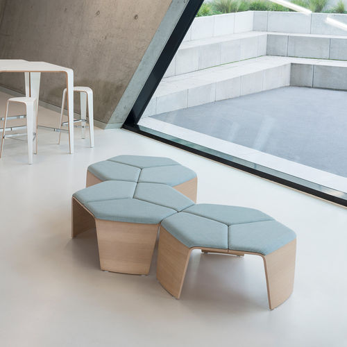 Divanetto imbottito modulare - HOC 9146 - Brunner GmbH - contemporaneo / in tessuto / in pelle