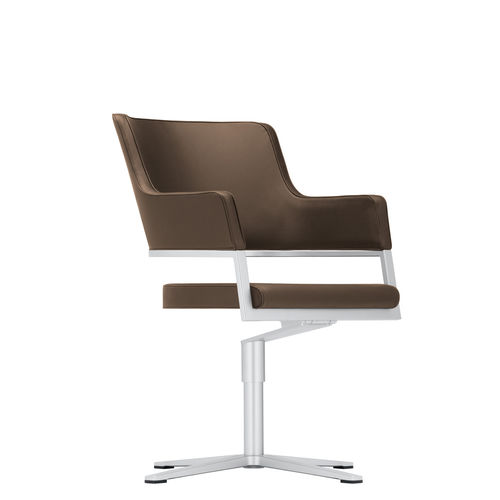 Sedia visitatore contemporanea - TEMPUS 6350/A - Brunner GmbH - da interno / in tessuto / in pelle