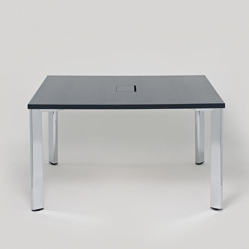 Tavolo da riunione contemporaneo - STATE 2801 - Brunner GmbH - impiallacciato in legno / in HPL / con supporto in alluminio