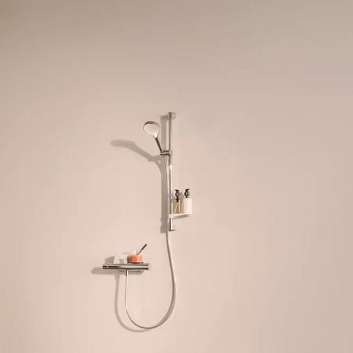 Miscelatore doppio comando per doccia - HANSAOPTIMA - HANSA - da parete / termostatico / in metallo cromato