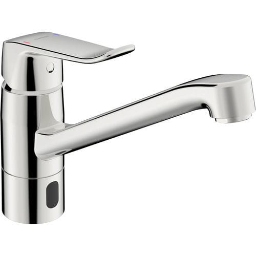 Miscelatore da appoggio - HANSACARE HYBRID - HANSA - elettronico / in metallo / da cucina