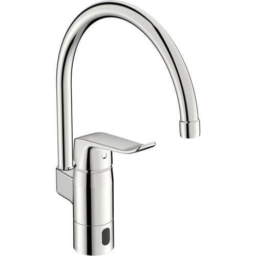 Miscelatore da appoggio - HANSACARE HYBRID - HANSA - elettronico / in metallo / da cucina