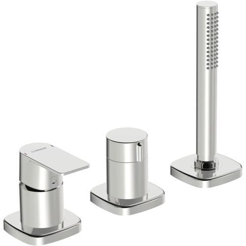 Miscelatore per vasca - HANSASTELA - HANSA - da appoggio / in ottone cromato / da bagno