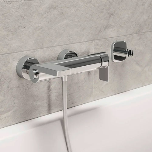 Miscelatore per vasca - HANSASTELA - HANSA - da parete / in ottone cromato / da bagno