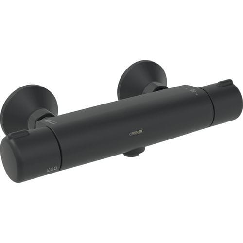 Miscelatore doppio comando per doccia - HANSAMICRA - HANSA - da parete / termostatico / in ottone cromato