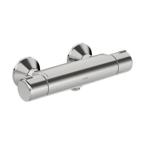 Miscelatore doppio comando per doccia - HANSAMICRA - HANSA - da parete / termostatico / in ottone cromato
