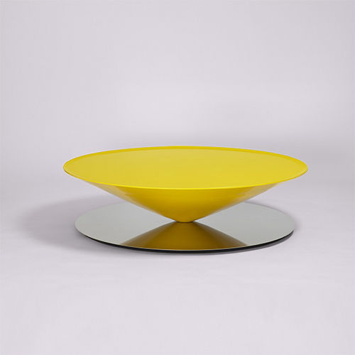Tavolino basso design originale - FLOAT - LA CHANCE - in acciaio / in alluminio / in acciaio inossidabile