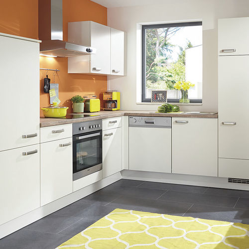 Cucina contemporanea - SPEED 206 - nobilia - in rovere / a L / con impugnature