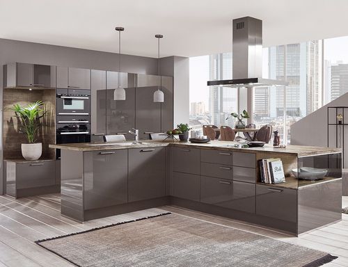 Cucina contemporanea - FLASH 453 - nobilia - in laminato / con isola / a L