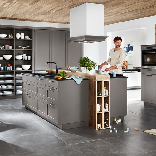 Cucina contemporanea - NORDIC 786 - nobilia - in legno / in ceramica / con isola