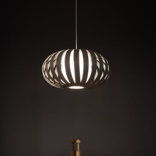 Lampada a sospensione - ST903 - Tom Rossau - in rovere / in betulla / di carta