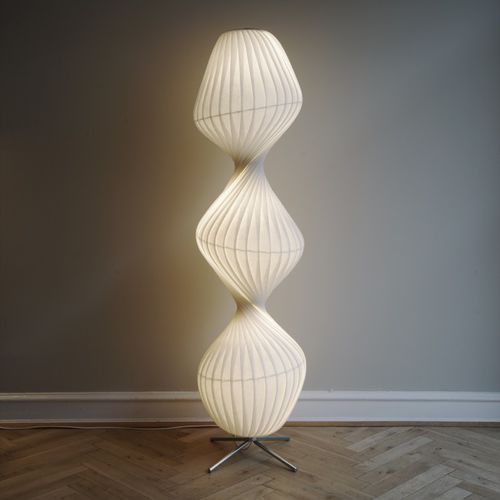 Lampada da terra - TR33 - Tom Rossau - di carta / contemporanea / con cavo