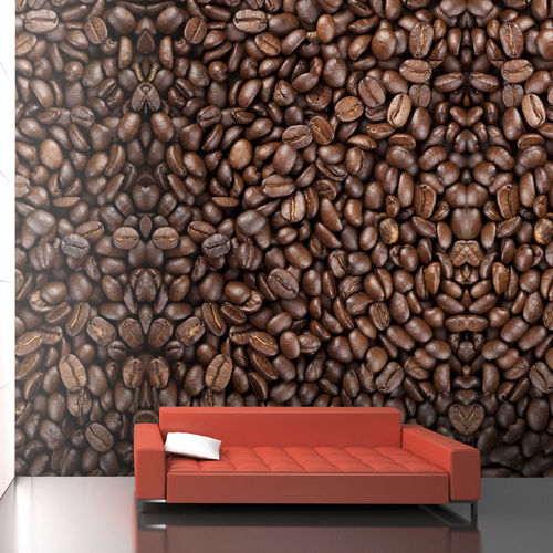 Carta da parati contemporanea - COFFEE BEANS M8956 - WALLS REPUBLIC - in tessuto / a motivi / a effetto dimensionale