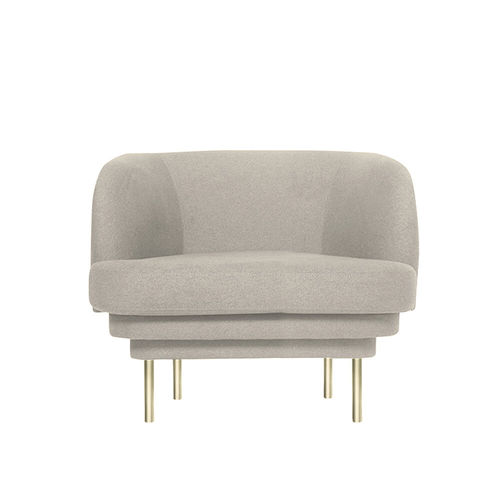 Poltrona contemporanea - CORNICE - ENO STUDIO - in velluto / nera / blu