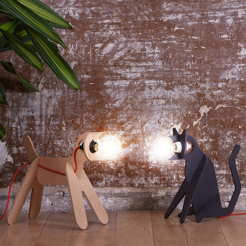 Lampada portatile - GET OUT - ENO STUDIO - in MDF / design originale / con cavo