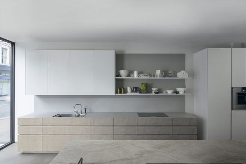 Cucina contemporanea - 20150102 - TM Italia - in legno / in quarzo / in acciaio inossidabile