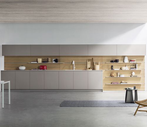 Cucina contemporanea - K6 - TM Italia - in legno / in acciaio inossidabile / in laminato