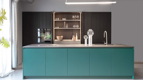 Cucina contemporanea - 202301 - TM Italia - in rovere / in legno tinto / in acciaio inossidabile