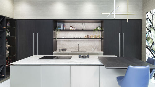 Cucina contemporanea - 202210 - TM Italia - in legno / in quarzite / con isola