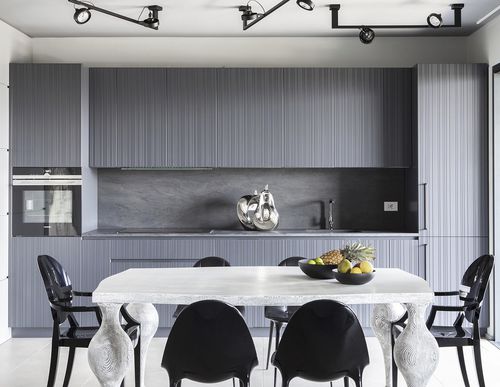 Cucina contemporanea - 202110 - TM Italia - in rovere / in legno laccato / compatta