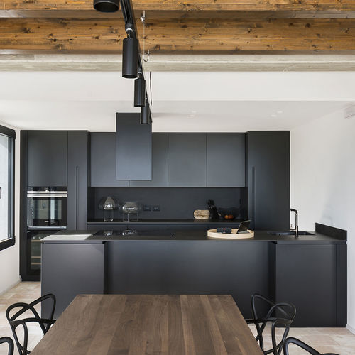 Cucina contemporanea - 20201002 - TM Italia - in MDF laccato / con penisola / di misura media
