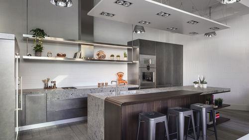 Cucina contemporanea - 201705010 - TM Italia - in legno / in metallo / con isola