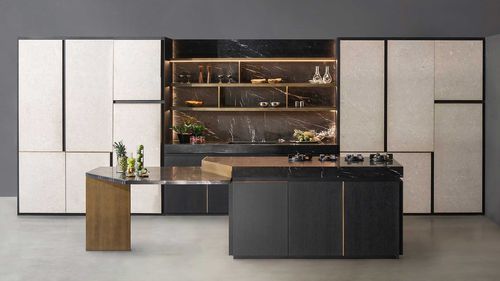 Cucina contemporanea - Petra (18) - TM Italia - in rovere / in pietra / con isola