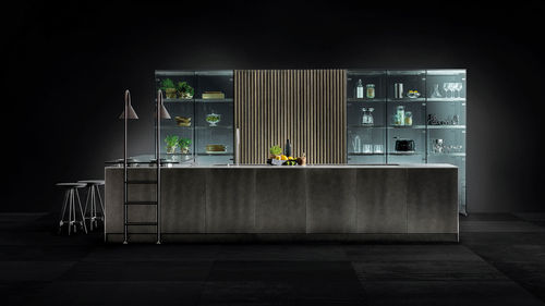 Cucina contemporanea - D90/12 - TM Italia - in rovere / in acciaio inossidabile / con isola