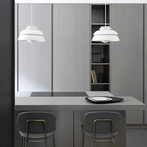 Isola cucina in legno - 202303 - TM Italia - in pietra / in Fenix NTM / di misura media