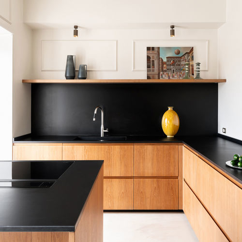 Cucina contemporanea - G180, D90 - TM Italia - in legno / con isola / a L