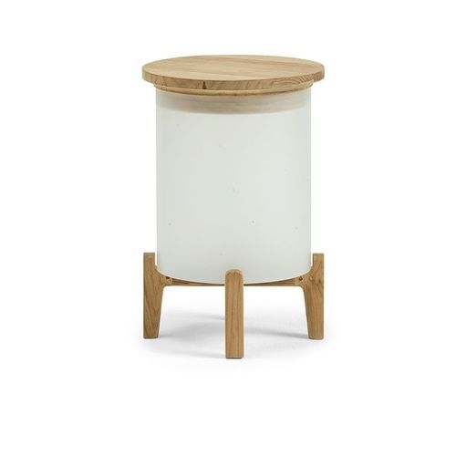 Lampada da tavolo - Shake - Ethimo - in teak / in Plexiglas® / contemporanea